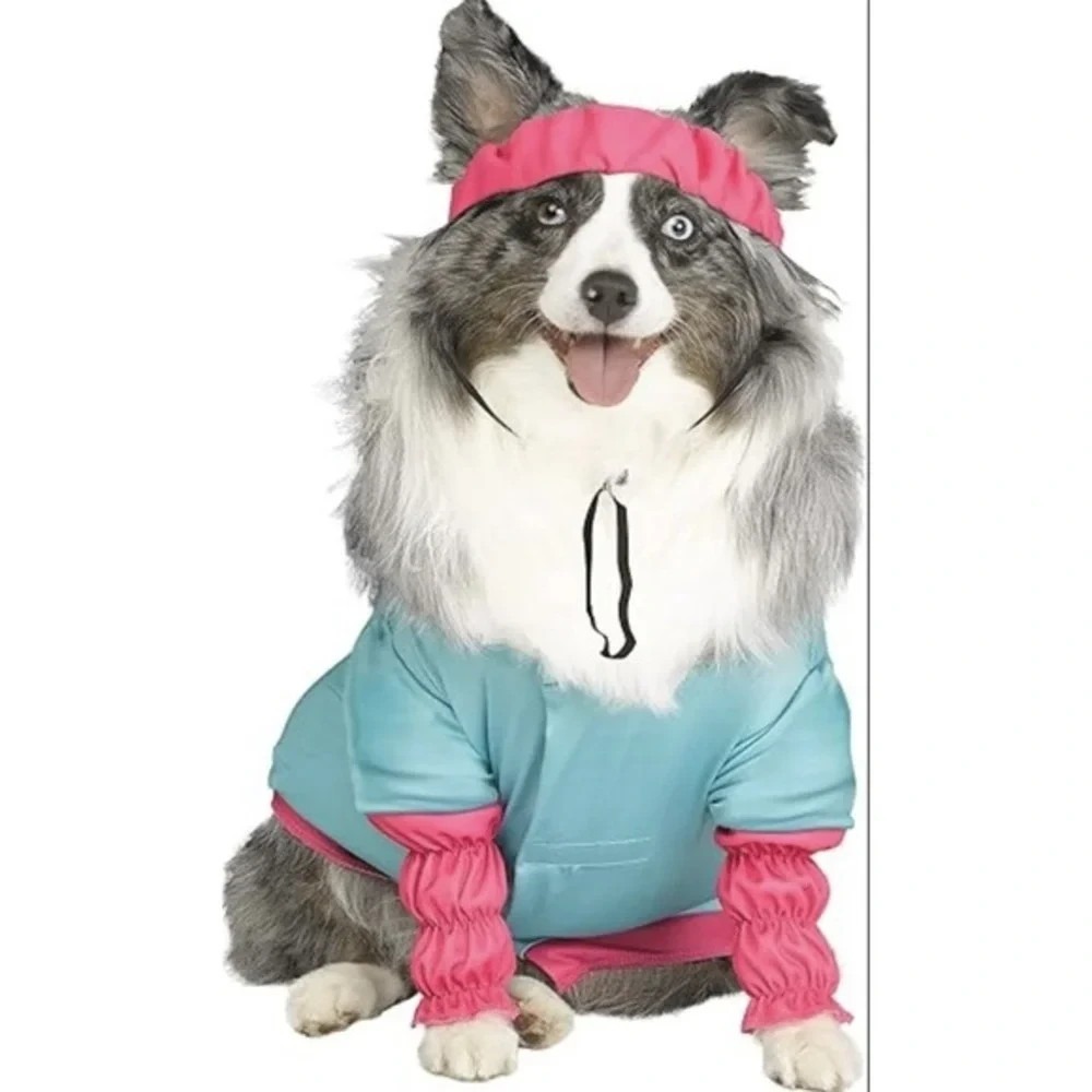 Barbie Aerobics Dog Costume Small 11-17 Lbs Halloween Party Pet Outfit NEW 2 Pcs